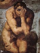 Michelangelo Buonarroti Damned soul descending into Hell USA oil painting reproduction